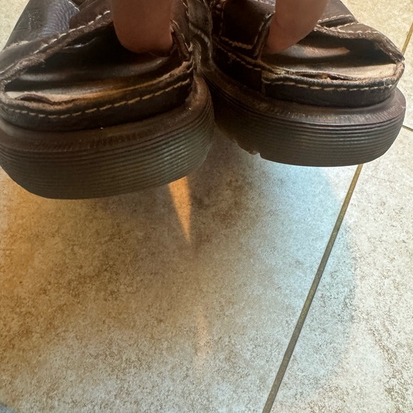 Vintage 90’s Dr Martens Chunky Brown Ring Cut Out Buckle Open Toe Sandals Size 7 - Picture 11 of 12